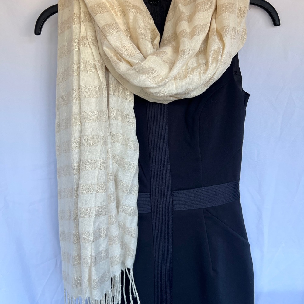 Elegant Cream Scarf